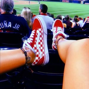 red checkered vans